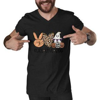 Deace Love Boo Funny Halloween Quote Men V-Neck Tshirt - Monsterry AU