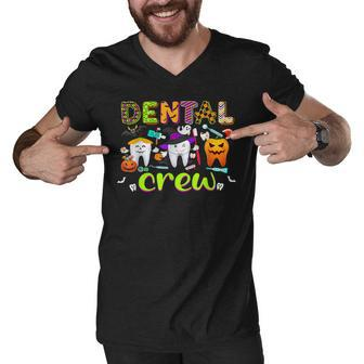 Dental Boo Crew Halloween Funny Dentist Assistant V2 Men V-Neck Tshirt - Seseable