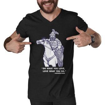 Do What You Want And Love What You Do Genghis Khan Tshirt Men V-Neck Tshirt - Monsterry CA