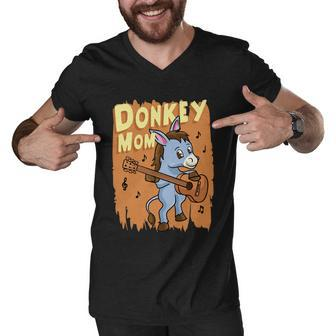 Donkey Mom Cute Mule Farm Animal Agriculture Cute Gift Men V-Neck Tshirt - Monsterry AU