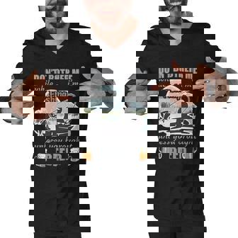 Dont Bother Me While Im Fishing Beer Graphic Design Printed Casual Daily Basic Men V-Neck Tshirt - Thegiftio UK