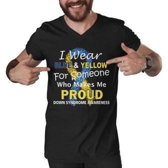 Down Syndrome Awareness Makes Me Proud Tshirt Men V-Neck Tshirt - Monsterry DE