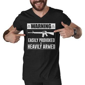 Easily Provoked Men V-Neck Tshirt - Seseable