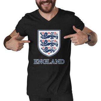 England Soccer Jersey 2021 Euros Futball Team Men V-Neck Tshirt - Monsterry AU