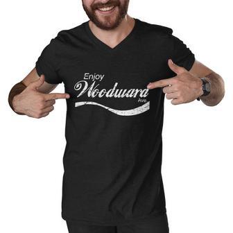 Enjoy Woodward Ave Men V-Neck Tshirt - Monsterry