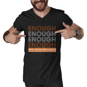 Enough End Gun Violence V2 Men V-Neck Tshirt - Monsterry DE