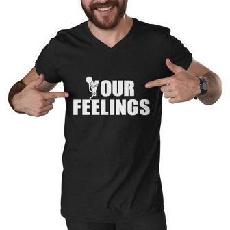 F Your Feelings Men V-Neck Tshirt - Monsterry