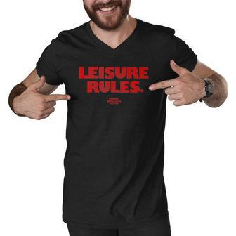 Ferris Bueller&8217S Day Off Leisure Rules Men V-Neck Tshirt | Mazezy
