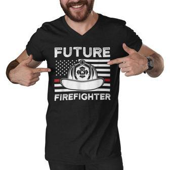 Firefighter Future Firefighter Fireman Clossing Men V-Neck Tshirt - Seseable