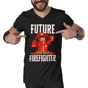 Firefighter Future Firefighter For Young Girls V2 Men V-Neck Tshirt - Seseable
