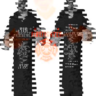 Firefighter Retired Firefighter V3 Men V-Neck Tshirt - Seseable