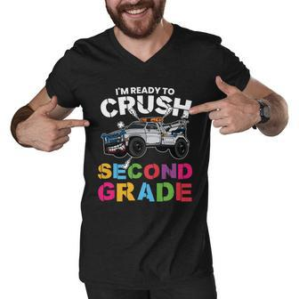First Day Of School Ready To Crush 2Nd Grade Back To School Men V-Neck Tshirt - Monsterry AU