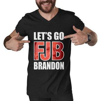 Fjb Lets Go Brandon V2 Men V-Neck Tshirt - Monsterry AU