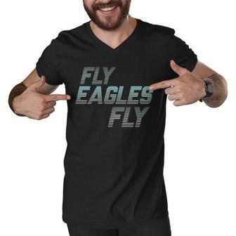 Fly Eagles Fly Fan Logo Tshirt Men V-Neck Tshirt - Monsterry AU
