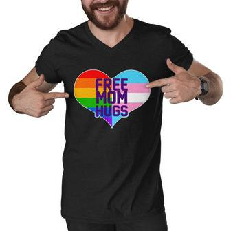 Free Mom Hugs Lgbt Support Tshirt Men V-Neck Tshirt - Monsterry UK