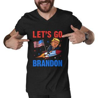 Funny Anti Biden Lets Go Brandon Pro Trump Lets Go Brandon Tshirt Men V-Neck Tshirt - Monsterry AU