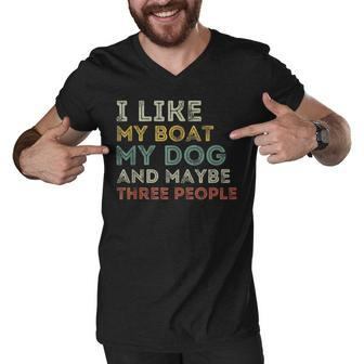 Funny Boating Gifts For Men Women Boaters Boat Owner Men V-Neck Tshirt - Thegiftio UK