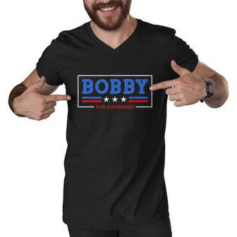 Funny Bobby For Governor Men V-Neck Tshirt - Thegiftio UK