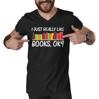 Funny Book Art For Men Women Author Bookworm Library Lovers Men V-Neck Tshirt - Thegiftio UK