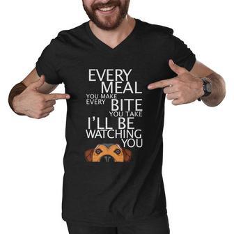 Funny Dog Saying Tshirt Men V-Neck Tshirt - Monsterry DE