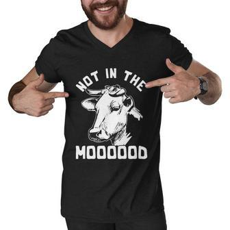 Funny Farm Animal Cow Men V-Neck Tshirt - Monsterry CA