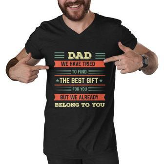 Funny Fathers Day Shirt Dad From Daughter Son Wife For Daddy Graphic Design Printed Casual Daily Basic Men V-Neck Tshirt - Thegiftio UK