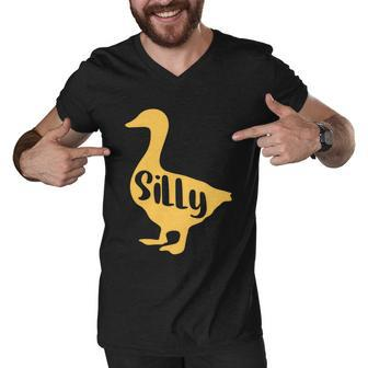 Funny Goose Designs For Kids Canadian Whisperer Silly Bird Gift Graphic Design Printed Casual Daily Basic Men V-Neck Tshirt