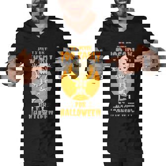 Funny Halloween Skeleton Its Never Too Early For Halloween Men V-Neck Tshirt - Thegiftio