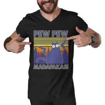 Funny Pew Pew Madafakas V2 Men V-Neck Tshirt - Monsterry CA