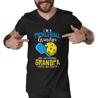 Funny Pickleball Im A Pickleball Grandpa Pickleball Players Gift Men V-Neck Tshirt - Monsterry UK