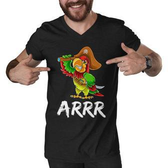 Funny Pirate Parrot With Sabre Halloween Costume Men V-Neck Tshirt - Thegiftio UK