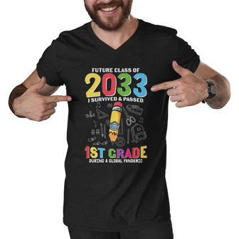 Future Class Of 2033 1St Grade Back To School Men V-Neck Tshirt - Monsterry