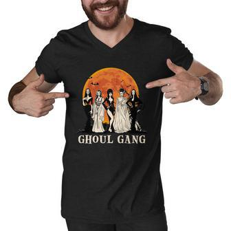 Ghoul Gang Halloween Vampire Dracula Men V-Neck Tshirt - Monsterry AU