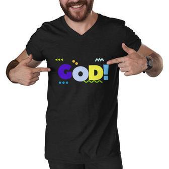 God Tshirt Men V-Neck Tshirt - Monsterry DE