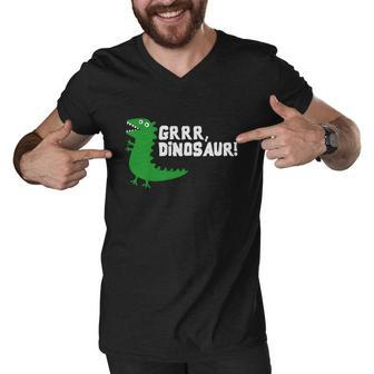 Grrr Mr Dinosaur Men V-Neck Tshirt - Monsterry DE