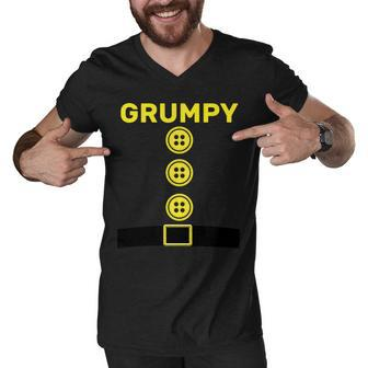 Grumpy Dwarf Halloween Costume Tshirt Men V-Neck Tshirt - Monsterry DE