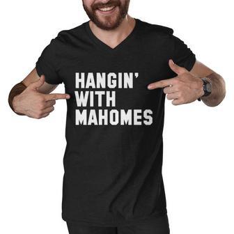 Hangin With Mahomes Men V-Neck Tshirt - Monsterry DE