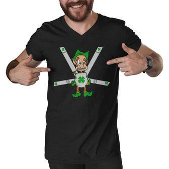 Hangover Leprechaun Irish Baby Tshirt Men V-Neck Tshirt - Monsterry DE