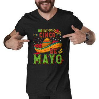 Happy Cinco De Mayo V2 Men V-Neck Tshirt - Monsterry UK