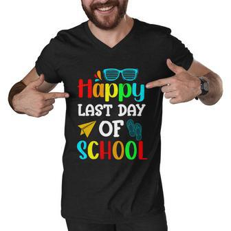 Happy Last Day Of School Cool Gift V2 Men V-Neck Tshirt - Monsterry AU