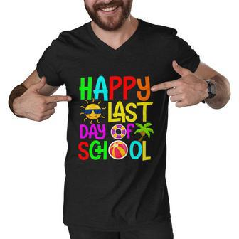 Happy Last Day Of School Teacher Student Graduation Gift Men V-Neck Tshirt - Monsterry DE