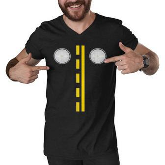 Headlights With Road Markings Funny Halloween Costume Men V-Neck Tshirt - Thegiftio UK