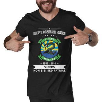 Helicopter Anti Submarine Squadron Hsl V2 Men V-Neck Tshirt - Monsterry CA