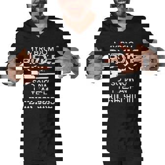 High School Teacher Halloween My Broom Broke Men V-Neck Tshirt - Thegiftio