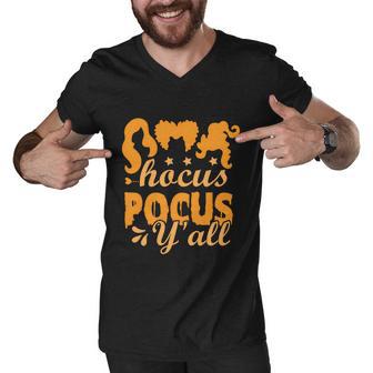 Hocus Pocus Yall Halloween Quote Men V-Neck Tshirt - Monsterry DE