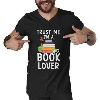 I Am A Book Lover Bookworm Literature Bibliophile Library Meaningful Gift Men V-Neck Tshirt - Monsterry UK