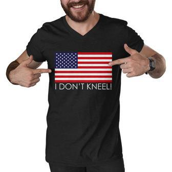 I Dont Kneel Usa Flag Tshirt Men V-Neck Tshirt - Monsterry DE