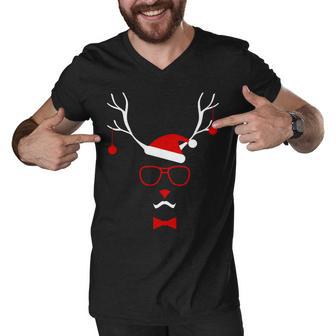 Im A Reindeer Santa Hat Antlers Men V-Neck Tshirt - Monsterry DE