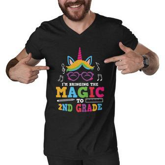Im Bringing The Magic To 2Nd Grade Back To School First Day Of School Men V-Neck Tshirt - Monsterry DE