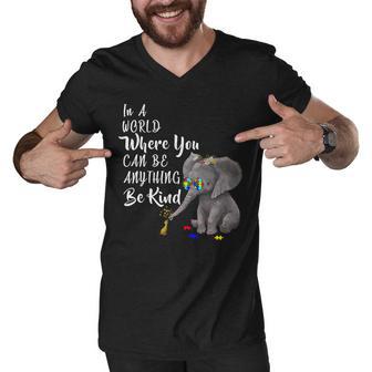 In A World Where You Can Be Kind Men V-Neck Tshirt - Monsterry UK